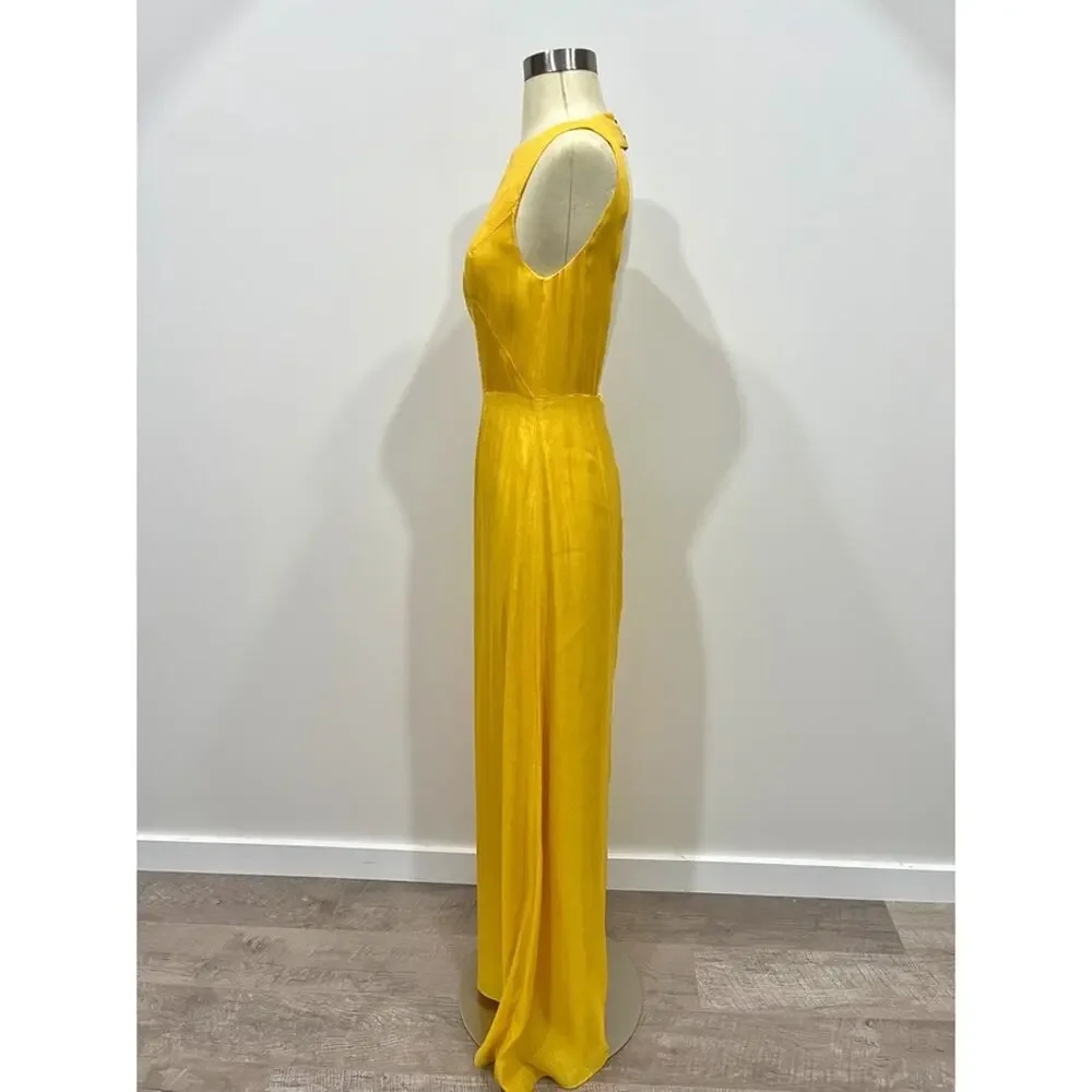 Jenni Kayne Golden Yellow Open Back Maxi Dress - Picture 11 of 15